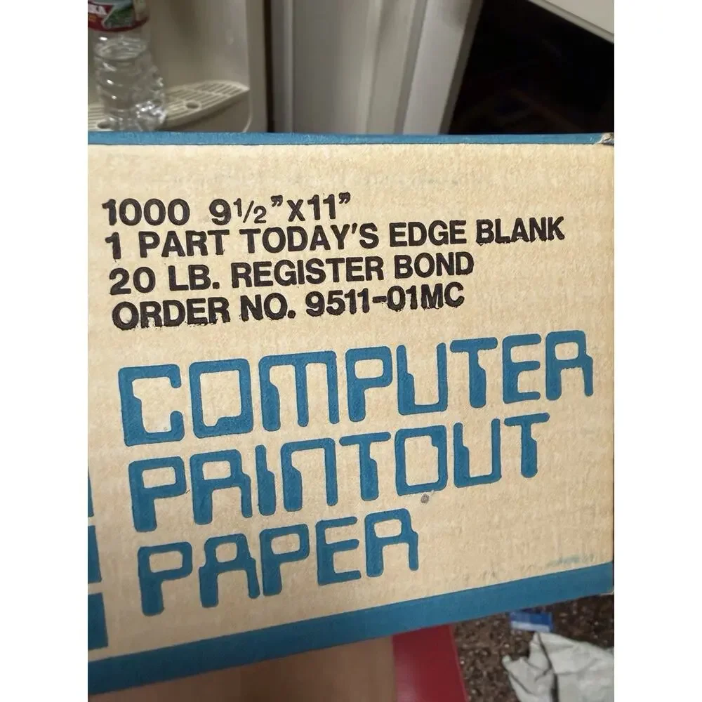 Continuous Feed Computer Paper Blank 9.5x11 Inches White Dot Matrix‎